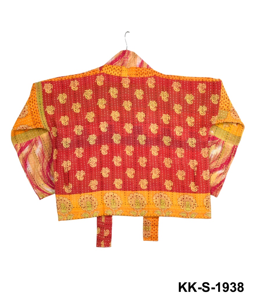 Upcycled & reversible Kantha Jacket - Short - 1938