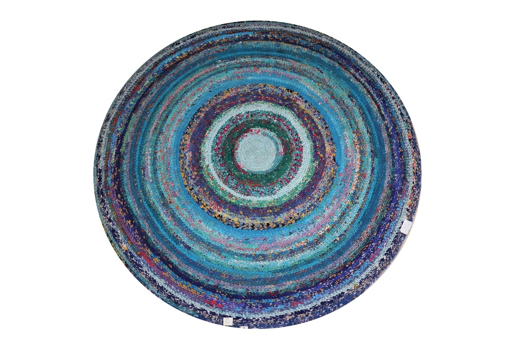 Rug Tropical Peacock Round Large 0021