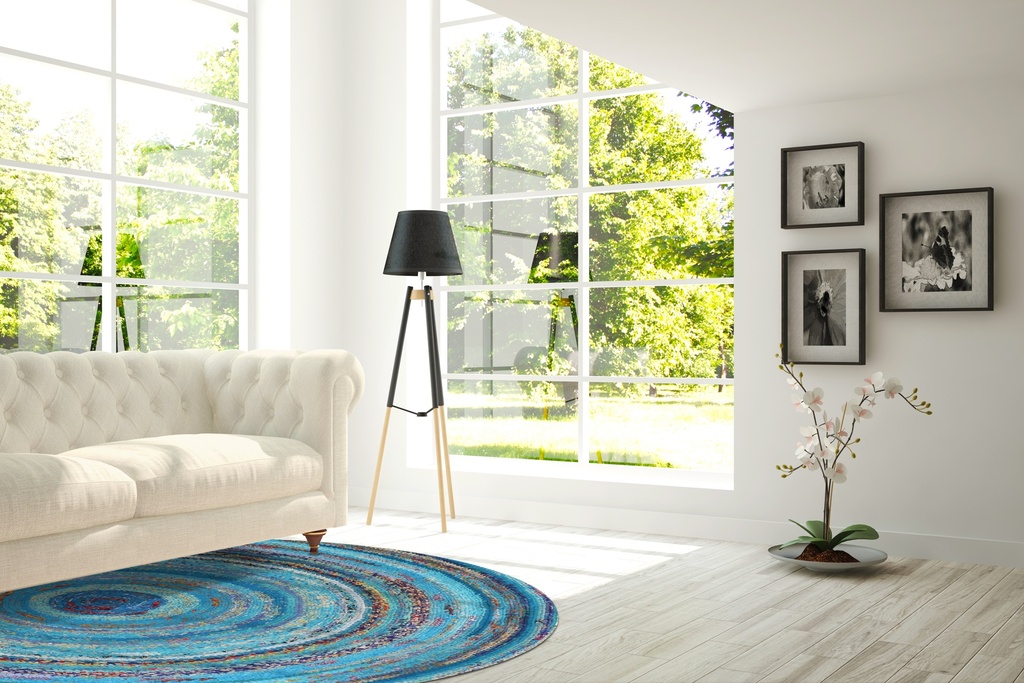 Rug Tropical Peacock Round Large 0030