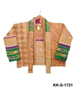 Upcycled & reversible Kantha Jacket - Short - 1721