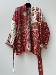 [IN-JAC-MID-542] Upcycled & reversible Kantha Jacket - Mid - 542