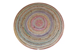 [IN-RUG-TP-RO-PA-L-0035] Rug Tropical Peacock Round Large 0035